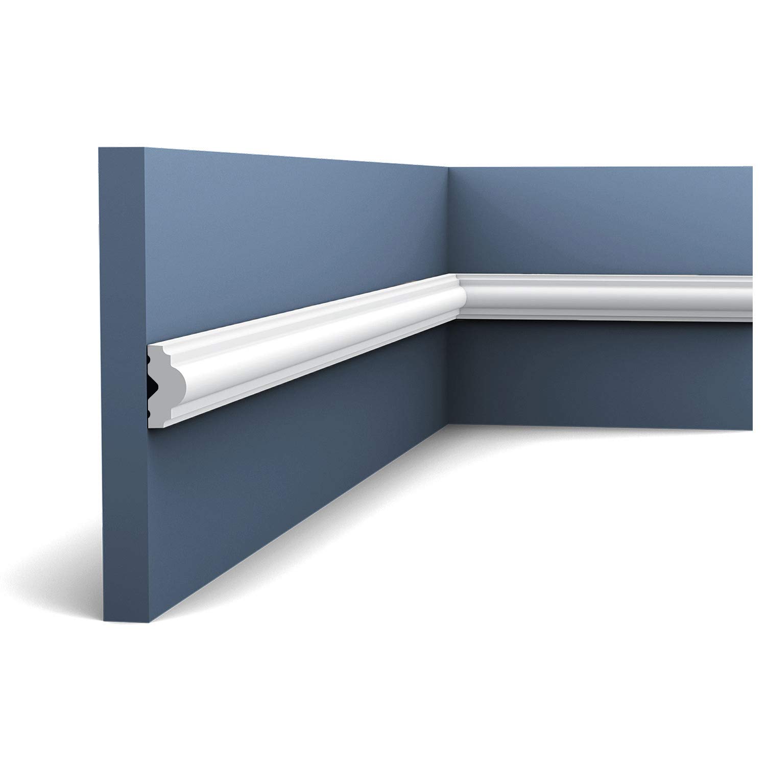 Cimaise classique avec courbes rustiques PX103 - L200 x H2,​5 x L1,​2 cm - ORAC DECOR