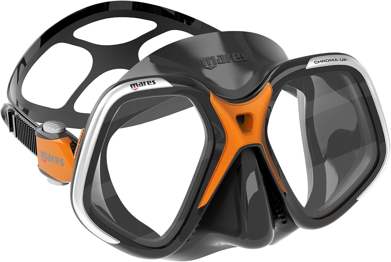 MARES Unisex Adult Chroma Up Comfortable Scuba Diving Mask with Silicone Face Piece