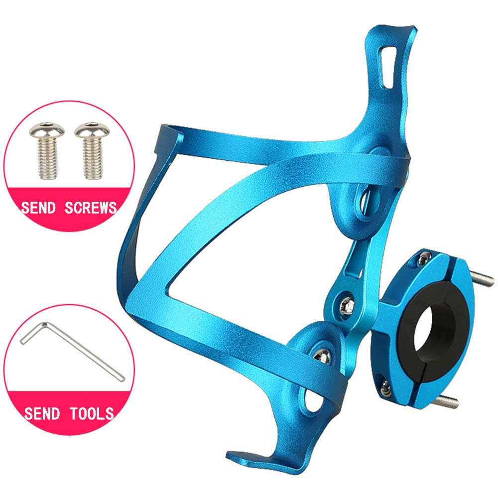 Uchwyt na butelkę rowerową, uchwyt na kubek rowerowy, uchwyt na napoje, koszyk na bidon rowerowy, aluminiowy uchwyt na butelkę rowerową z adapterem na bidon do rowerów górskich, wózków dziecięcych, (k