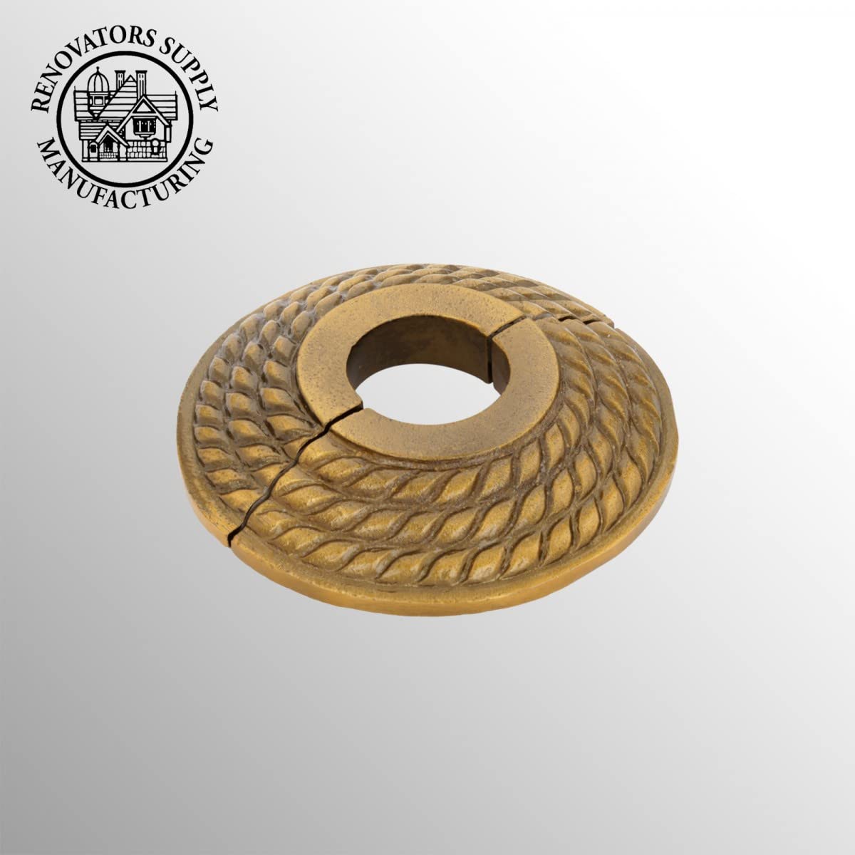 Renovators Supply Türrückplatte, Antikes Messingguss, 19,5 Cm, 4 Stück – Rosetten-Abdeckung Für Schlüsselloch