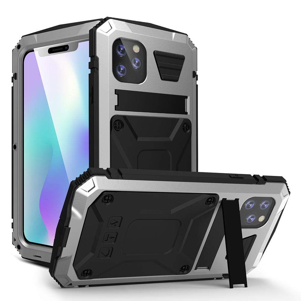 Coque iPhone 12 mini étanche argent boîtier antichoc protection portable
