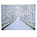 Collections Etc Lighted White Fiber Optic Snowy Winter Road Scenery Canvas - Seasonal Décor Accent for Any Room in Home