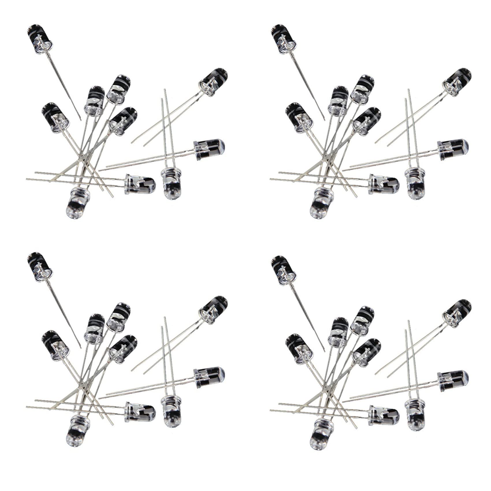 Jnchdghwa As Shown 40Pcs 5Mm Ir Led Infrared Light Emitting Diode.
