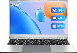 Computador portátil, tela IPS FHD de 15,6 polegadas, laptop para estudantes e negócios, 16 GB de RAM, laptops SSD de 256 GB, processador 6500Y (até 3,4 GHz), WiFi 5