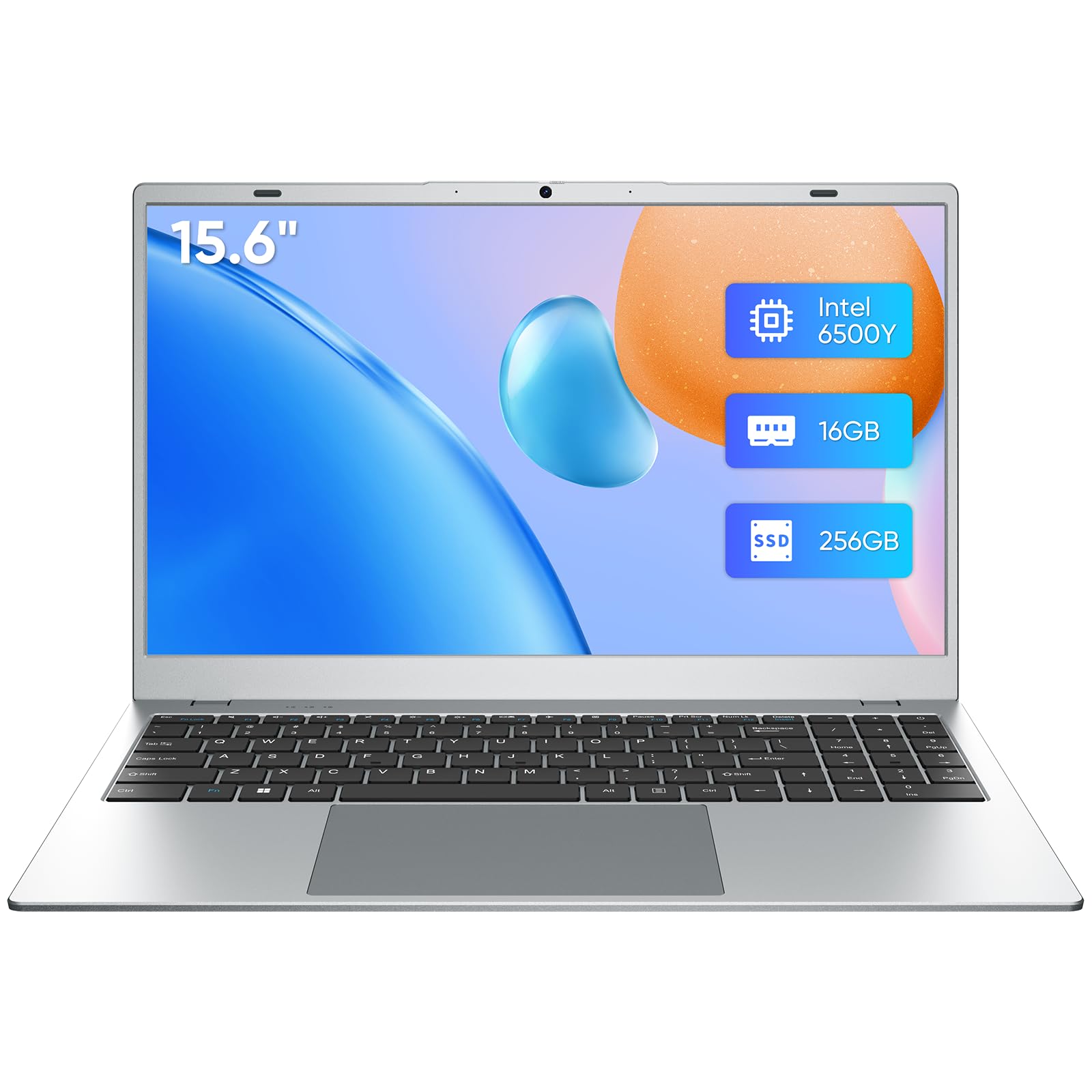 Photo 1 of INHONLAP Laptop Computer, 15.6" FHD IPS Display, Laptop for Student and Business, 16GB RAM 256GB SSD Laptops, 6500Y Processor (up to 3.4GHz), WiFi 5