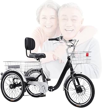 変速ギア付き自転車 Amazon | 折りたたみ三輪車、高齢者用自転車、三輪クルーザー、20