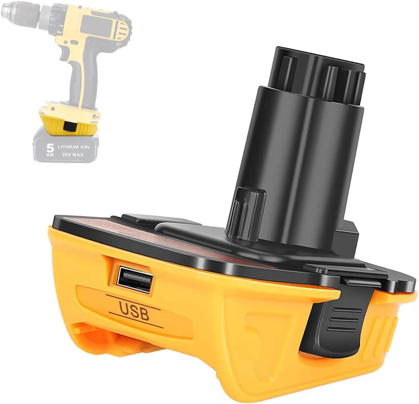 DEWALT 20V MAX Battery Adapter Kit for 18V Tools (DCA2203C) 18V to 20V