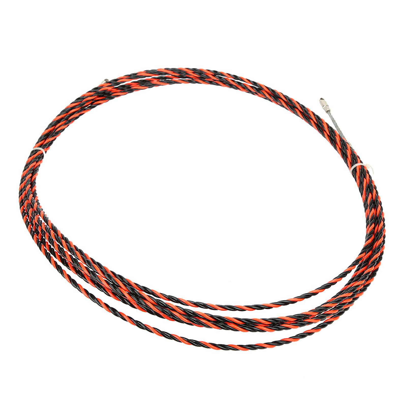 Enhebrador de cables eléctricos Dispositivo de enhebrado de electricista con 2 sujetadores de cables Líder flexible Terminales intercambiables Alta resistencia a la tracción para (25M (including two