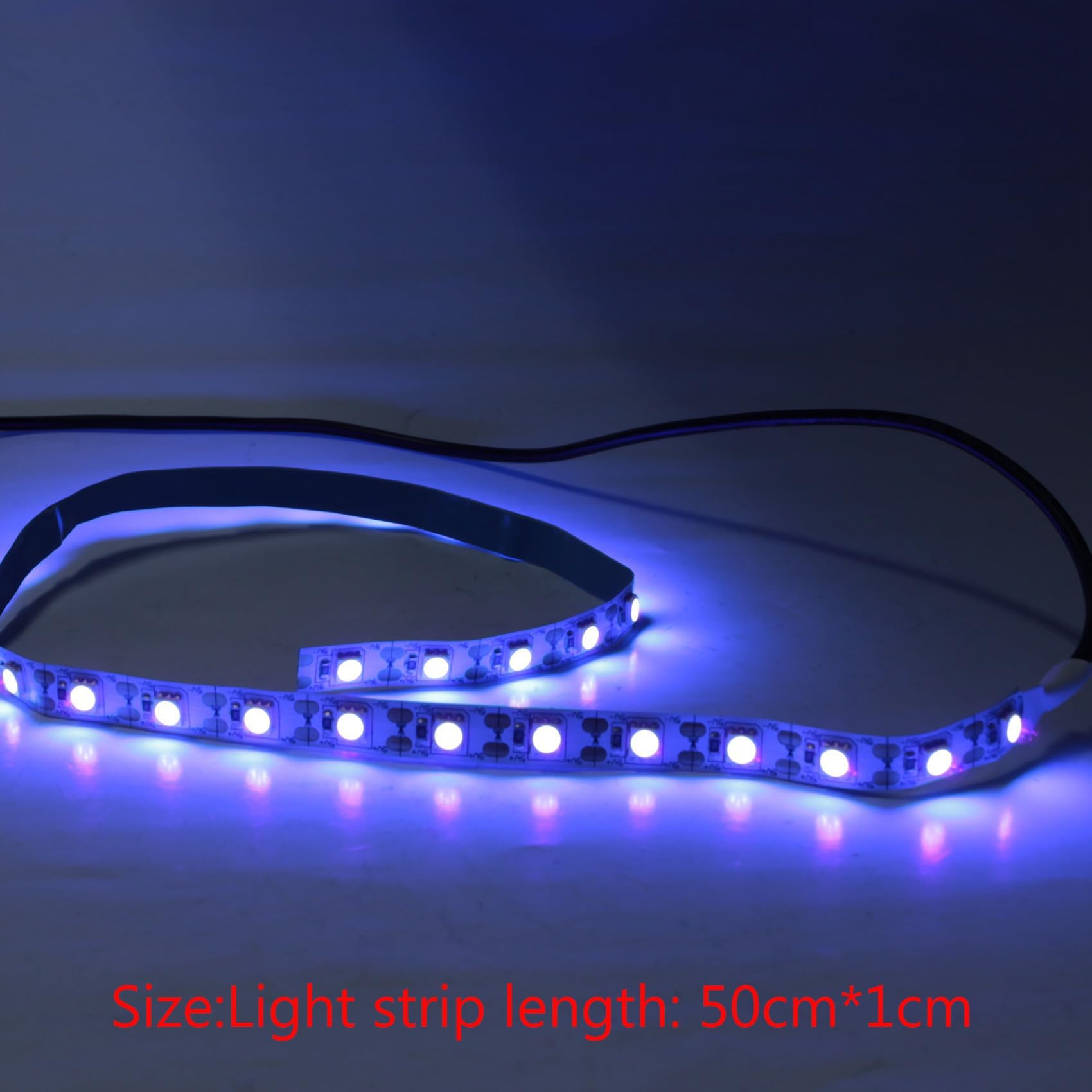 10X Luce Batterica UVC Disinfezione Germicida 5V Lampada Battericida Acari Strisce Luminose Striscia Un LED 50X1Cm