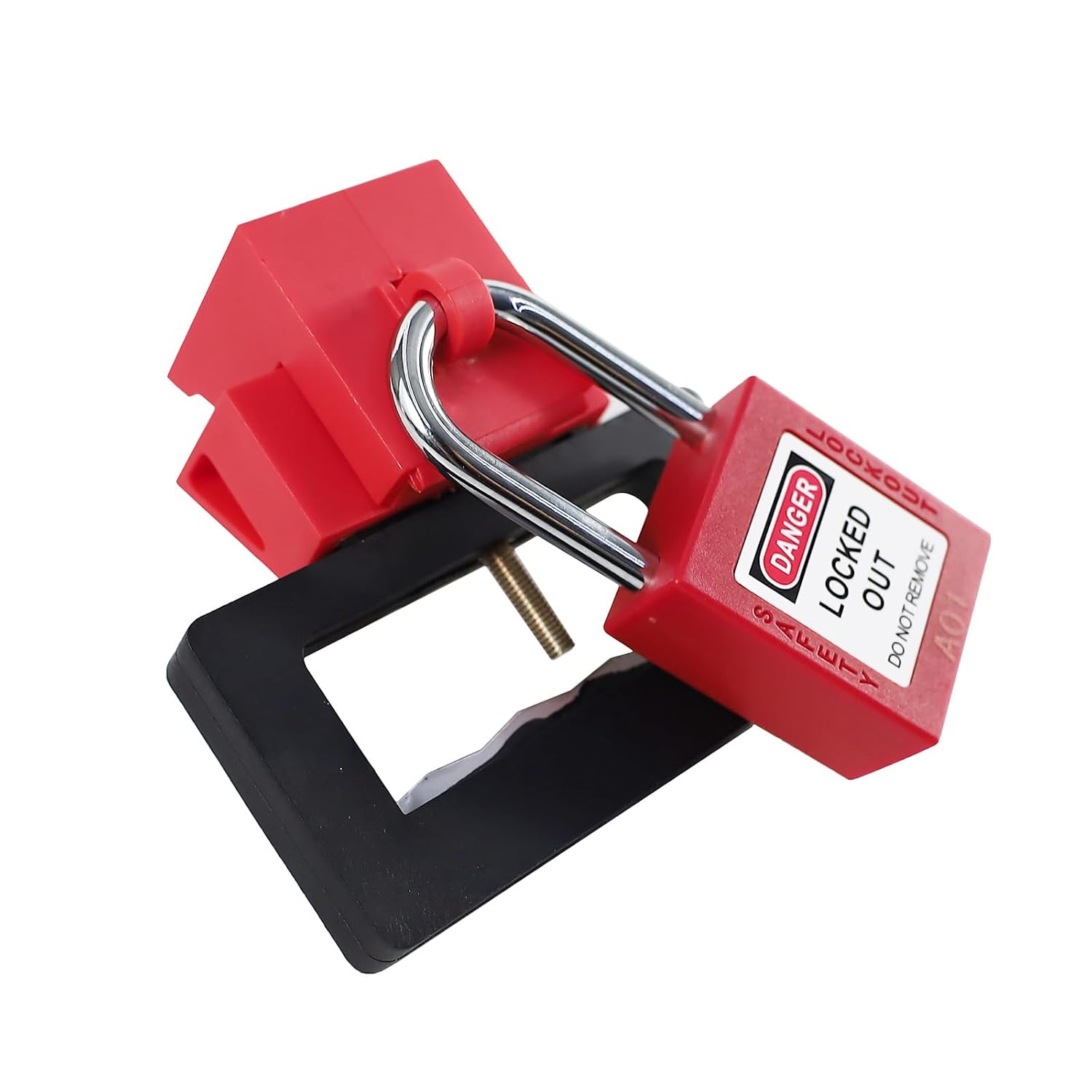 Circuit Breaker Lockout Device, 12 Pack 480/600 Volt Clamp-on Breaker Lock Out Device, Extra Large