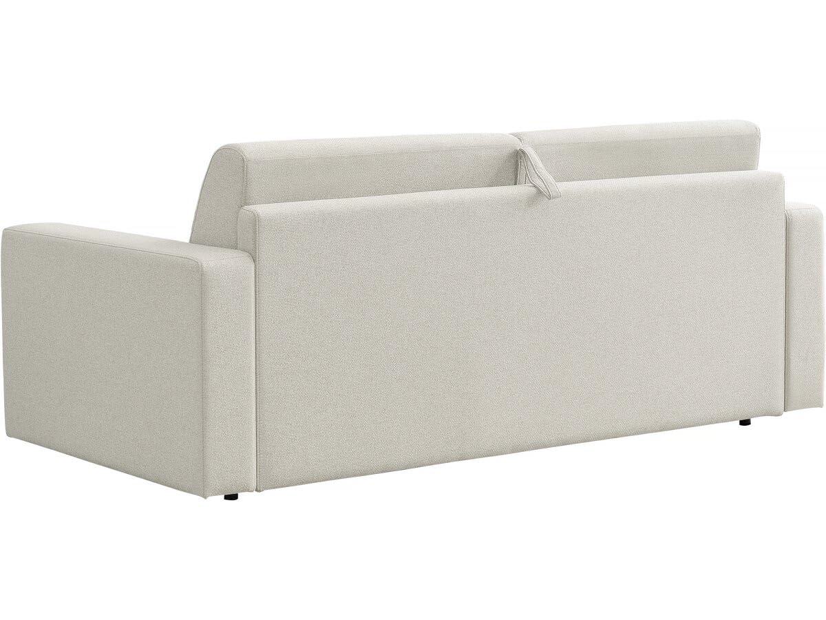 Habitat et Jardin Canapé Convertible Express en Tissu Diana - Couchage 140 cm - 3 Places - Beige