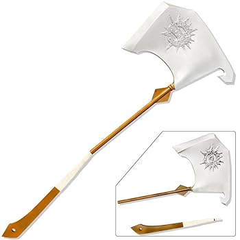 （よ）武器 二刃斧と鎖付き球体 フレイル アックス コスプレにも targetmilitary_dnx-614