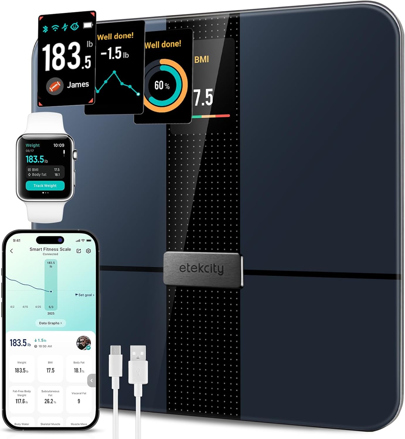Etekcity Smart Scale for Body Weight Fat