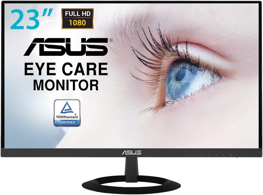 ASUS VZ239HE 23 Monitor, FHD, 1920 x 1080, IPS, Design Ultra-Slim, HDMI, D-Sub, Flicker Free, Filtro Luce Blu, Certificazione TUV ASUS VZ239HE 23 Monitor, FHD, 1920 x 1080, IPS, Design Ultra-Slim, HDMI, D-Sub, Flicker Free, Filtro Luce Blu, Certificazione TUV