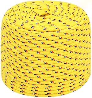 CFODOJ Furniture Select - Cuerda para barco (polipropileno, 8 mm, 100 m), color amarillo