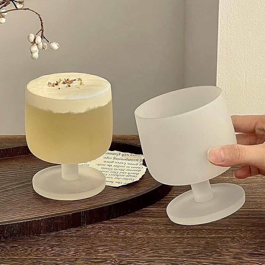 Amazon | kiyokyou「SNS風」かわいい 美しい脚付グラス 日本酒