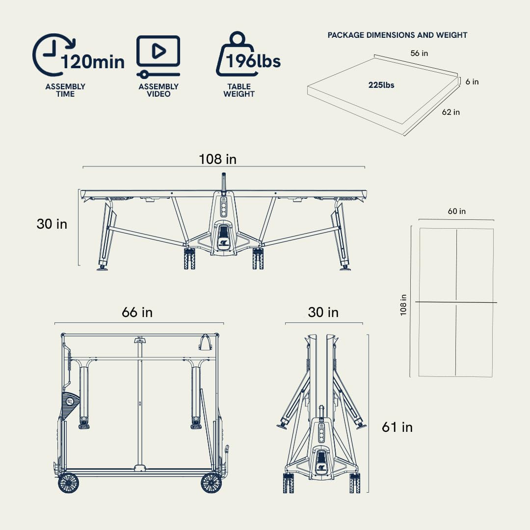 Cornilleau - Tavolo 700X Outdoor
