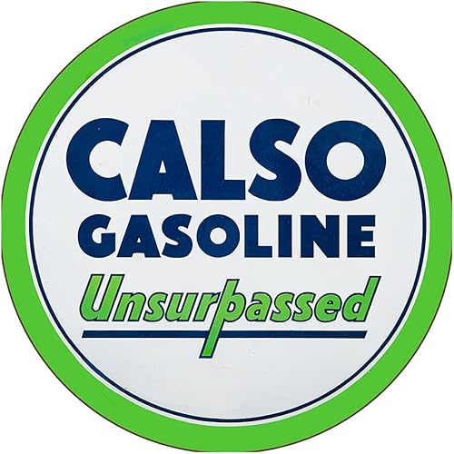 Miniatura 254 de Brotherhood Letrero de gas vintage de reproducción de letreros de metal vintage, letrero redondo de metal para garaje y hogar, 8 pulgadas de Nourse