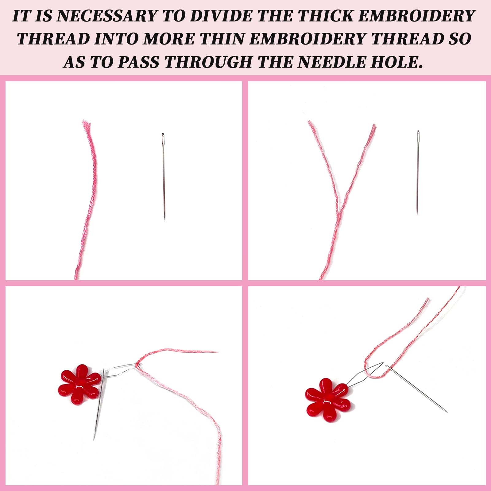 INFUNLY Lot De 4 Kits De Broderie Pour Débutants Avec Motif Animaux Marins - Kit De Broderie Au Point De Croix Pour Adultes - Motif : Tortues, Hippocampes, Pieuvres, Baleines