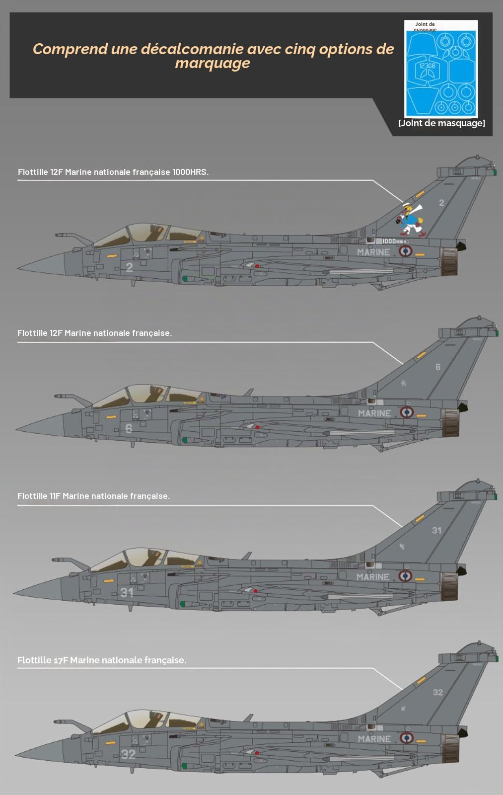 Academy - 1/48 Rafale M Marine National - Maquette en plastique - Echelle 1/48