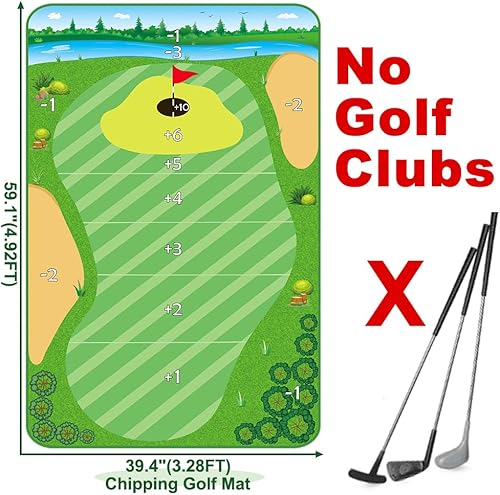 Miniatura 2 de Alfombrilla de juego de astillado de golf para interiores y exteriores