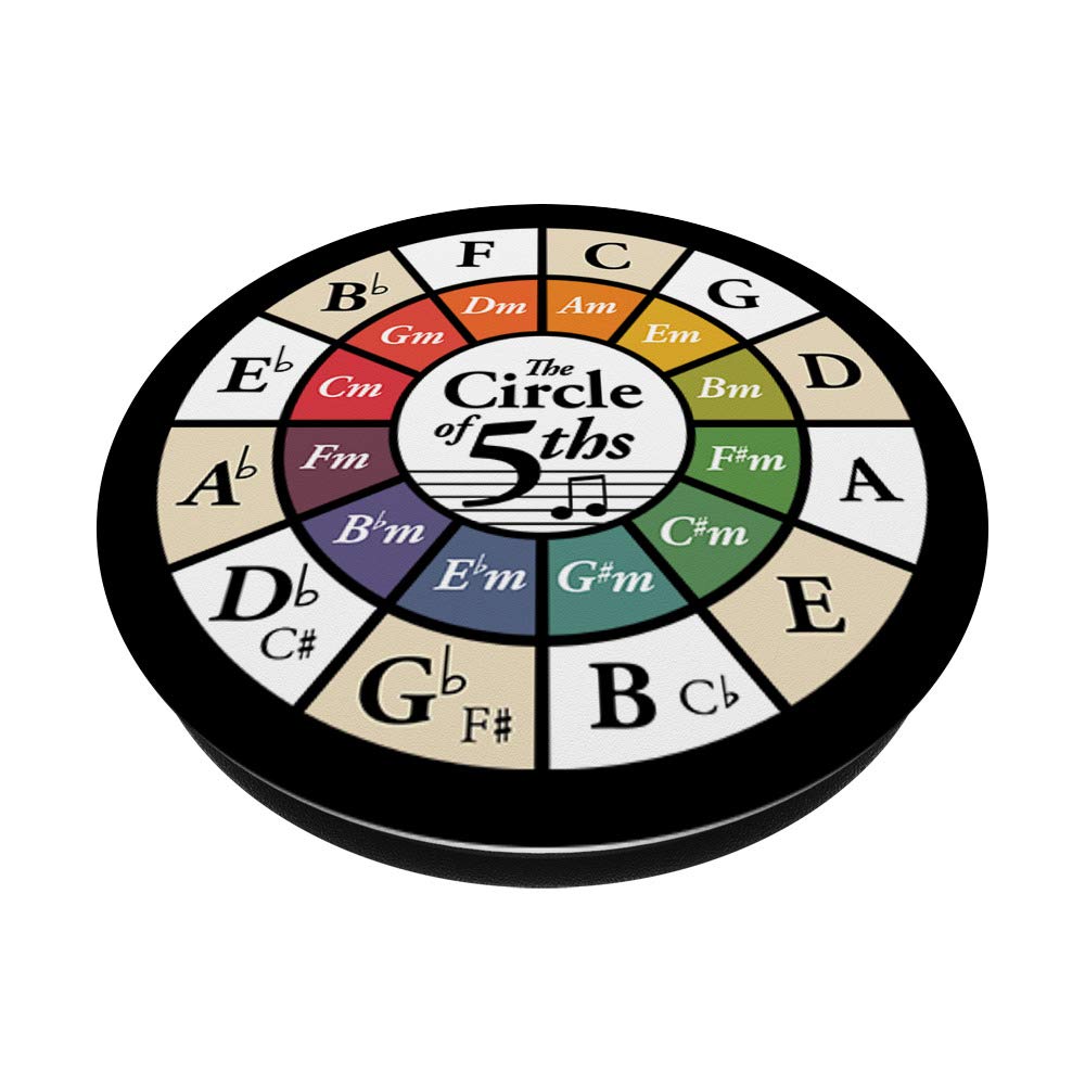 Music Theory Wheel Circle of Fifths Classical Harmony Chords PopSockets Swappable PopGrip Buy