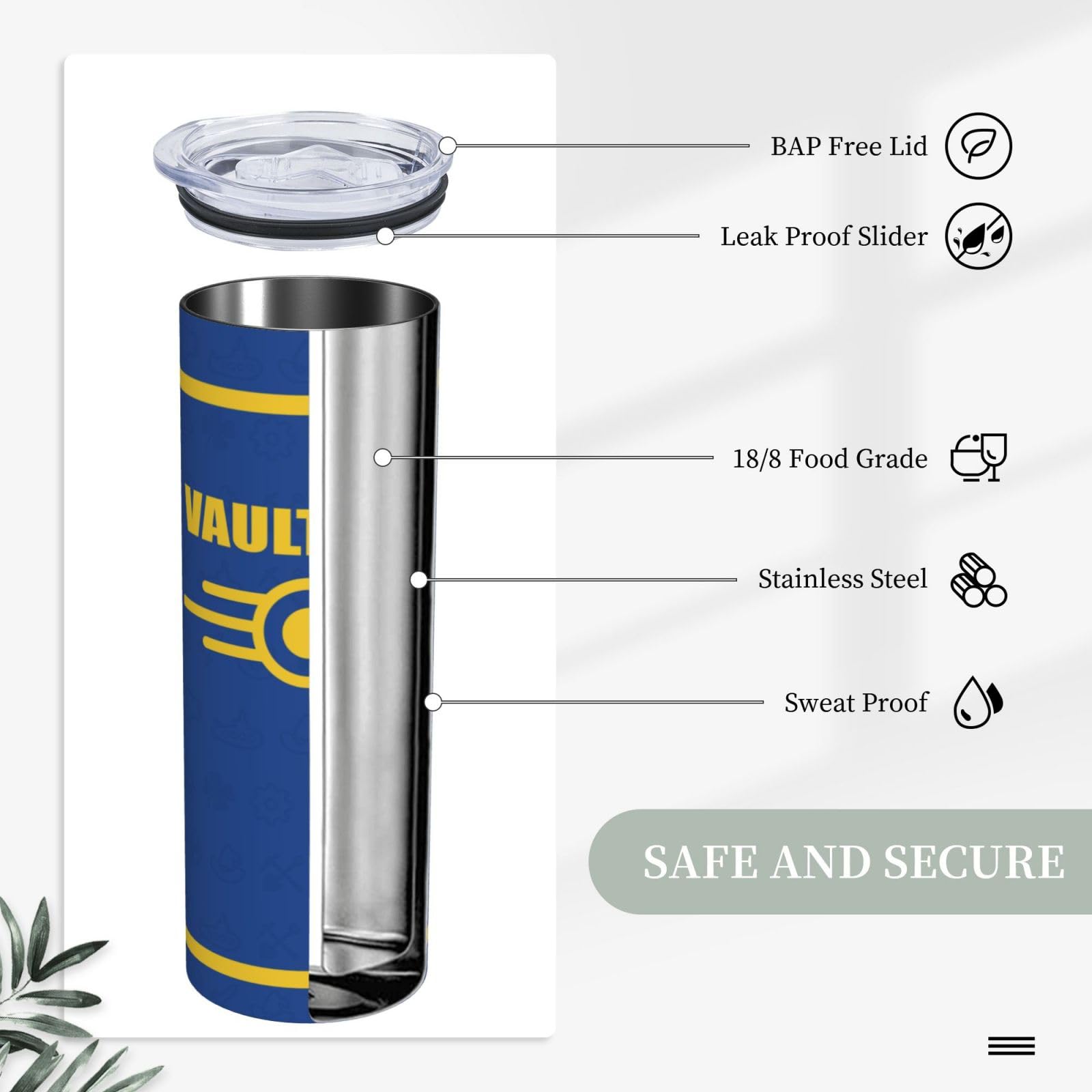 Séga GE3554 Fallout Vault-Tec Logo Oversize Ceramic Coffee Mug