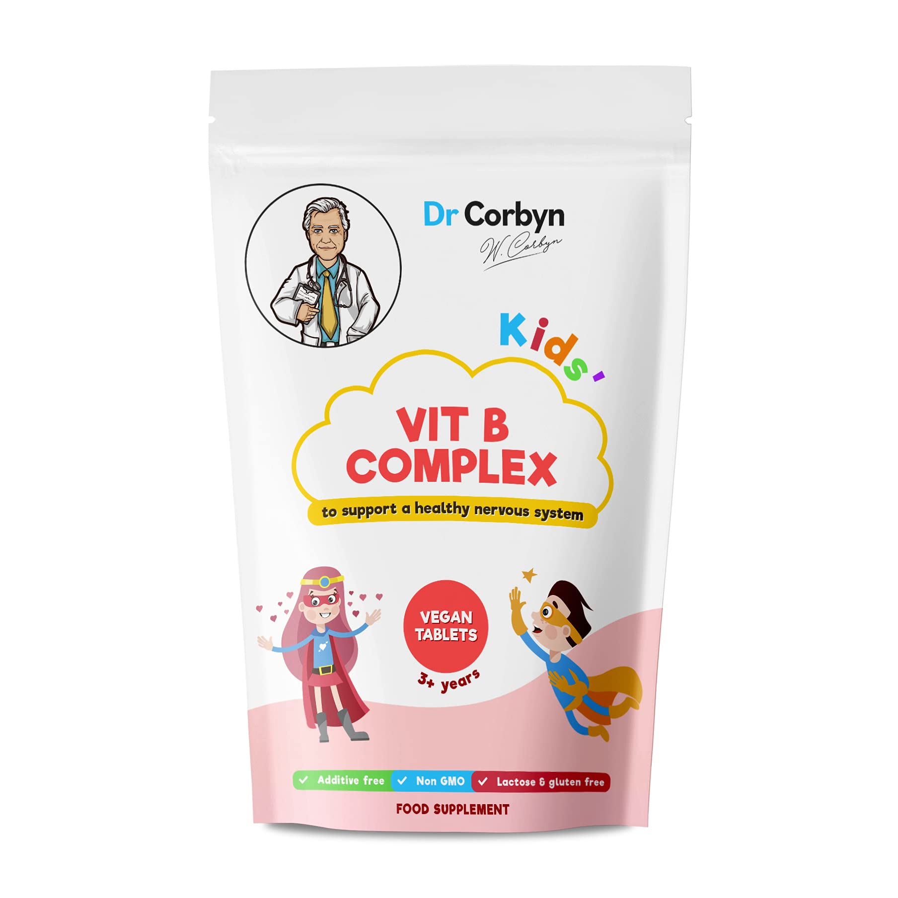 Buy Dr Corbyn Kids' Vitamin B Complex Tablets All 8 B Vitamins