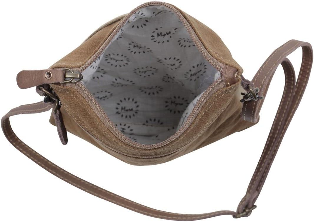 Myra Bag Boho Purses for Women - Boho Handbags for Women with Leather Detailing and Canvas Fabric, Casual Cloth Purses - Image 6