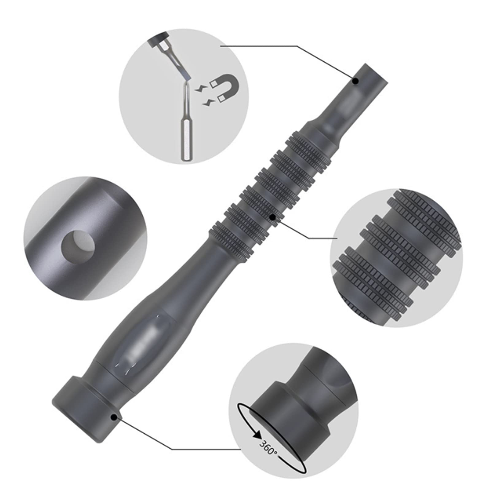 NICHOY Set di cacciaviti di precisione 69 in 1, Set di cacciaviti manuali magnetici, Mini Set di cacciaviti per Elettronica, PC, gioiellieri, Orologi, Riparazione di Occhiali(A)
