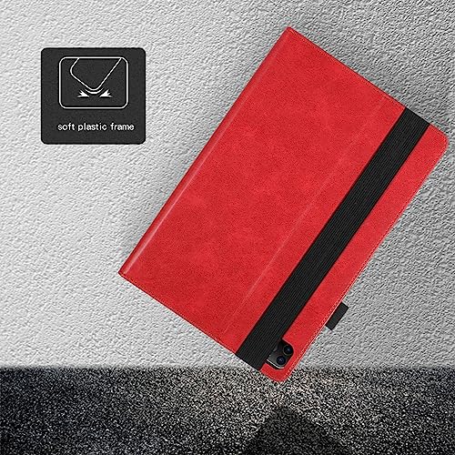 CASAFUNY iPad Pro 12.9 Case - 2022/2021/2020/2018 (6th/5th/4th/3rd Gen) Tablet Shockproof Protective Cover with Card Slots Stand, Red - Image 3