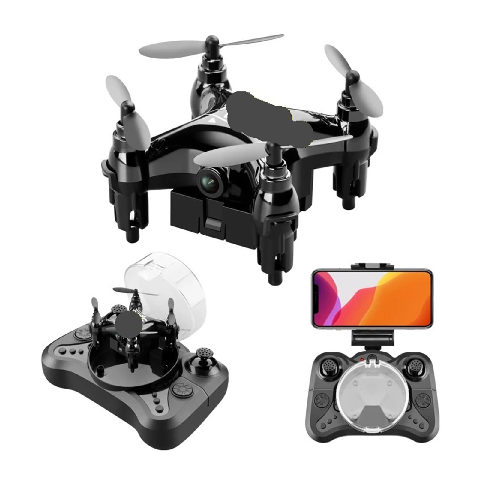Dron con cámara compacta for niños, cuadricóptero con Control Remoto for fotografía HD y Vuelo Estable, Ideal como minijuguete for Regalar.(Red no Camera)