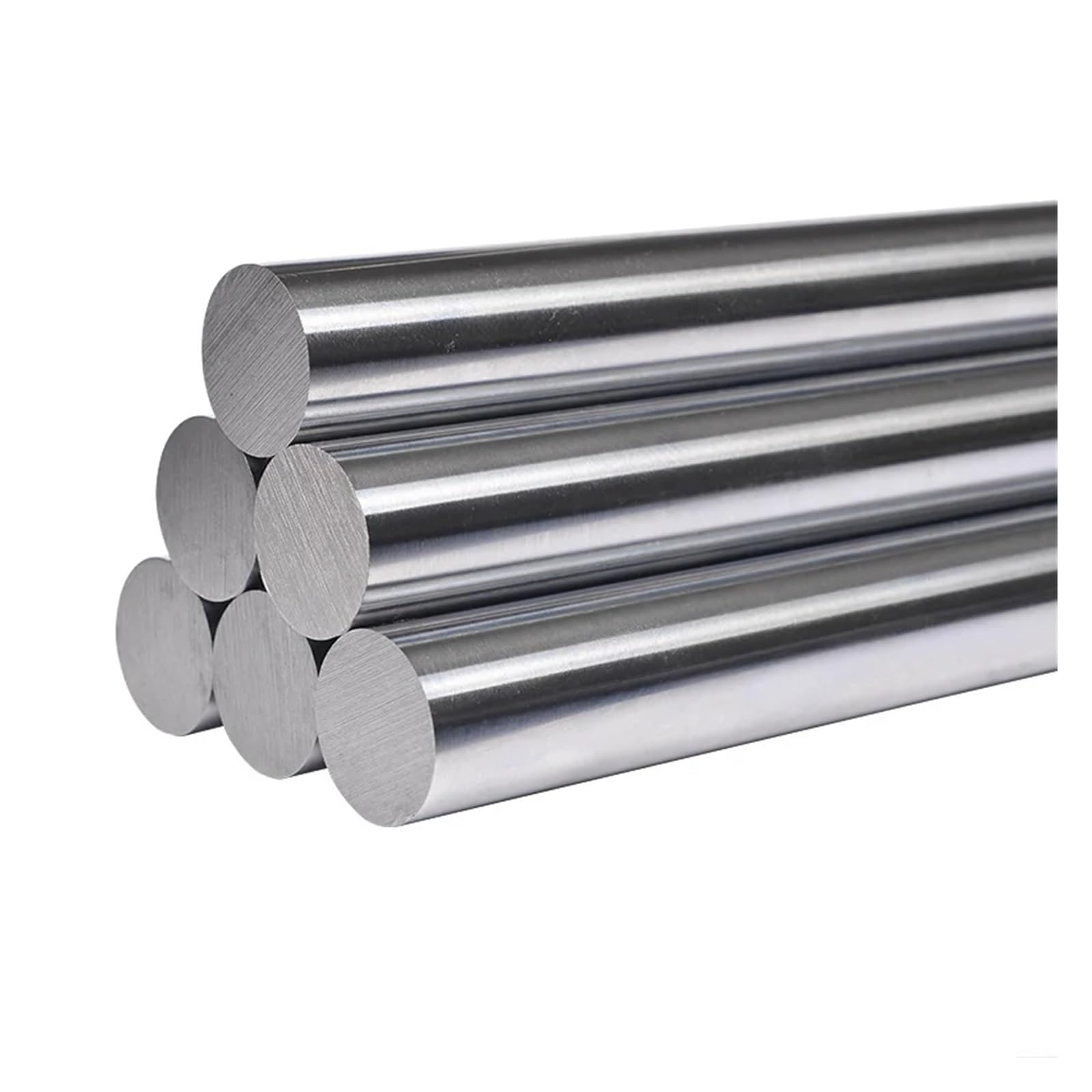 Schaft aus Edelstahl 316, solide Rundstange, gerader Schaft aus Edelstahl, individueller Schnitt, lineare Führungen, Großhandel von Metallmaterialien (25 cm, Durchmesser 8 mm)