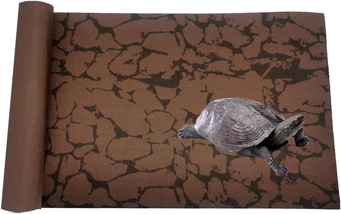 BNOSDM Reptile Carpet Mat Terrarium Liner Bedding Reptile Cage Mat Supplies for Tortoise Lizard Leopard Gecko Snake Chameleon 39’’ x 20’’