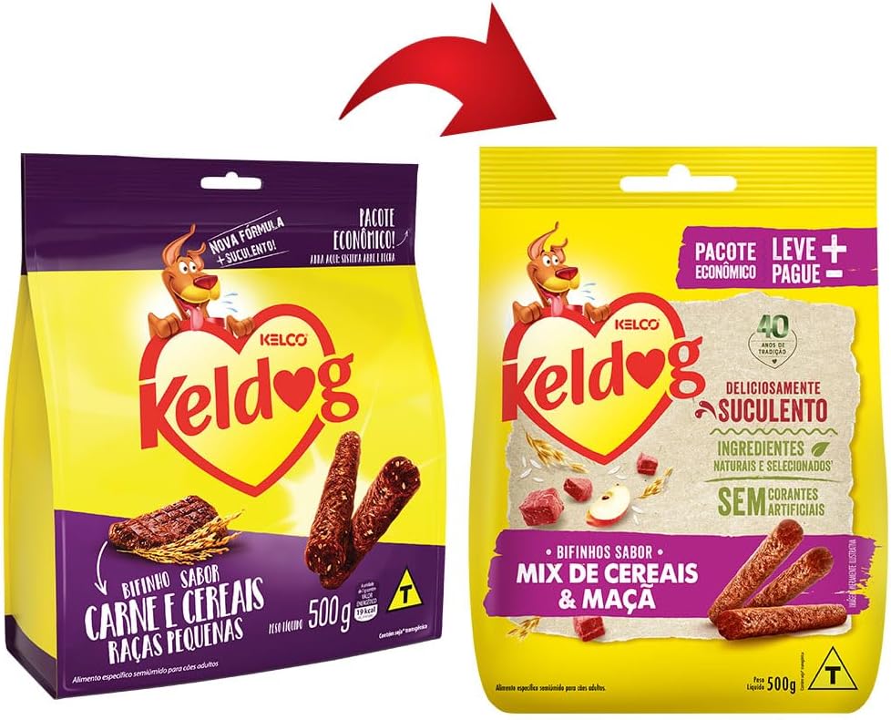 Keldog Bifinho Evolutivo Criadores Mix de Cereais e Maçã 500g