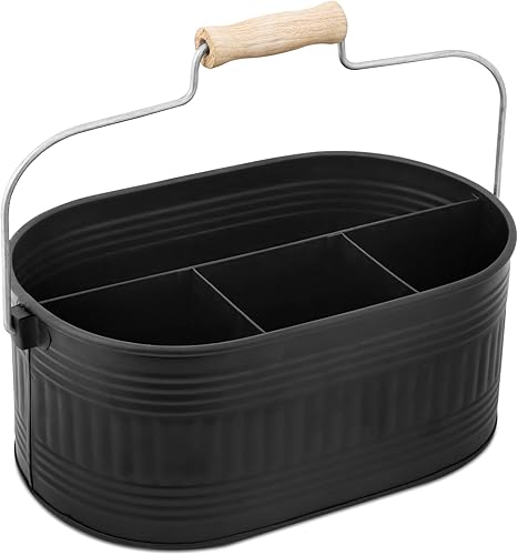 Alpha Living Home Organizador grande de cajones de cubiertos, soporte para utensilios, organizador de cubiertos, organizador de cubiertos, soporte