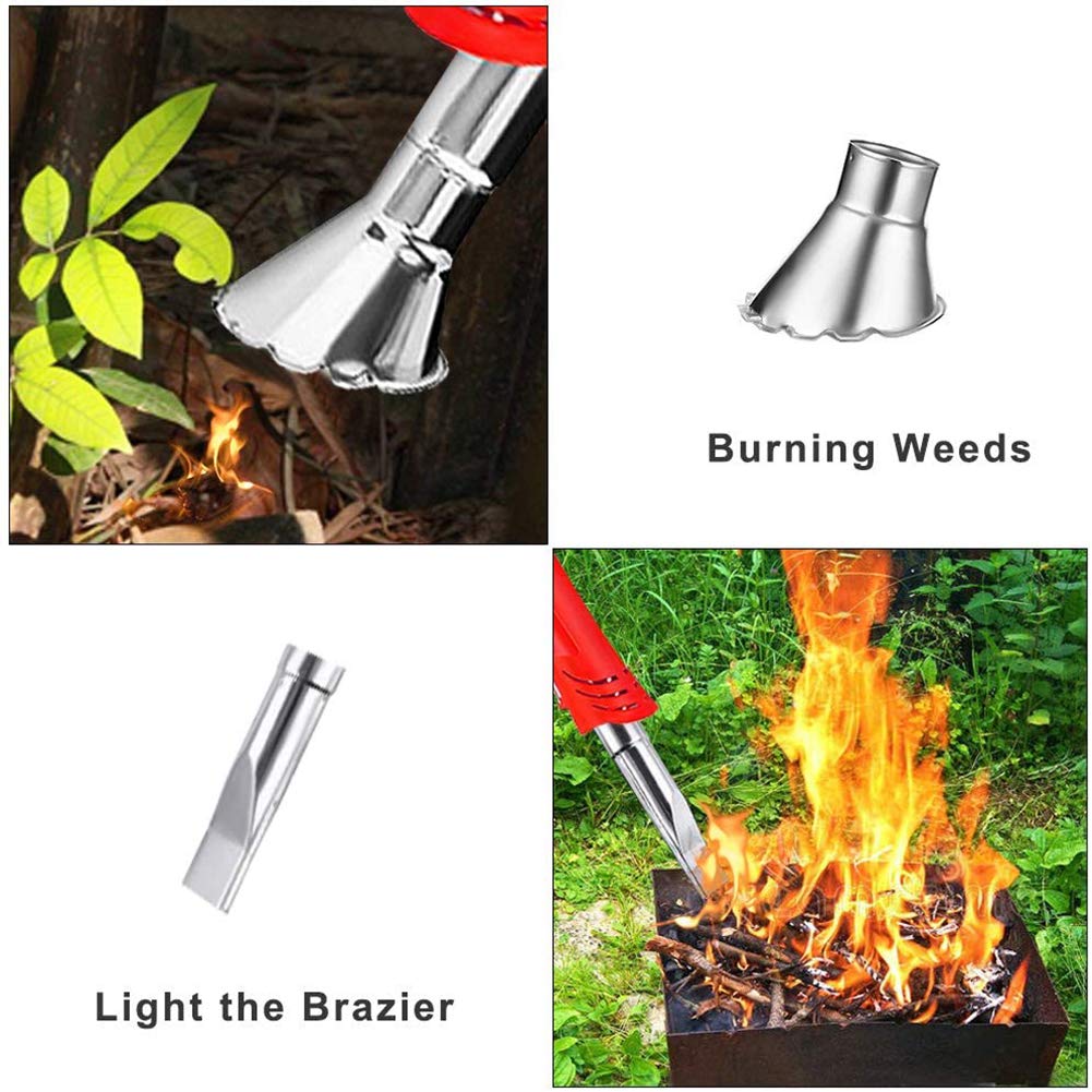 Bastone Diserbo Elettrico, 2 Ugelli 2000W Bruciatore Per Erbacce Con Una Temperatura Massima Di 650 ° C, Diserbatrice Di Sicurezza Da Giardino.