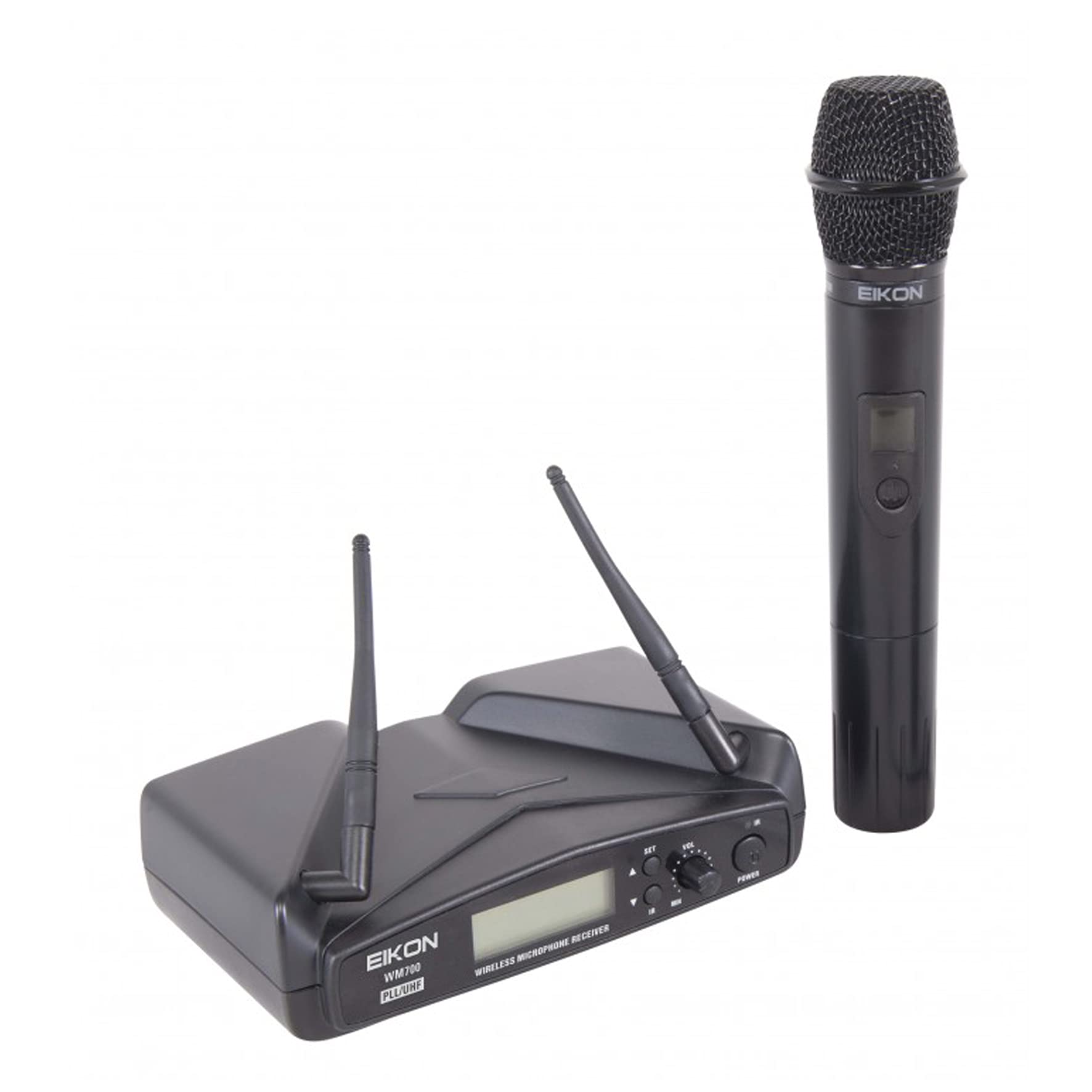 PROEL EIKON WM700M - Microfono wireless palmare gelato, per karaoke, canto, live e presentazioni, Nero (EIKON WM700M)