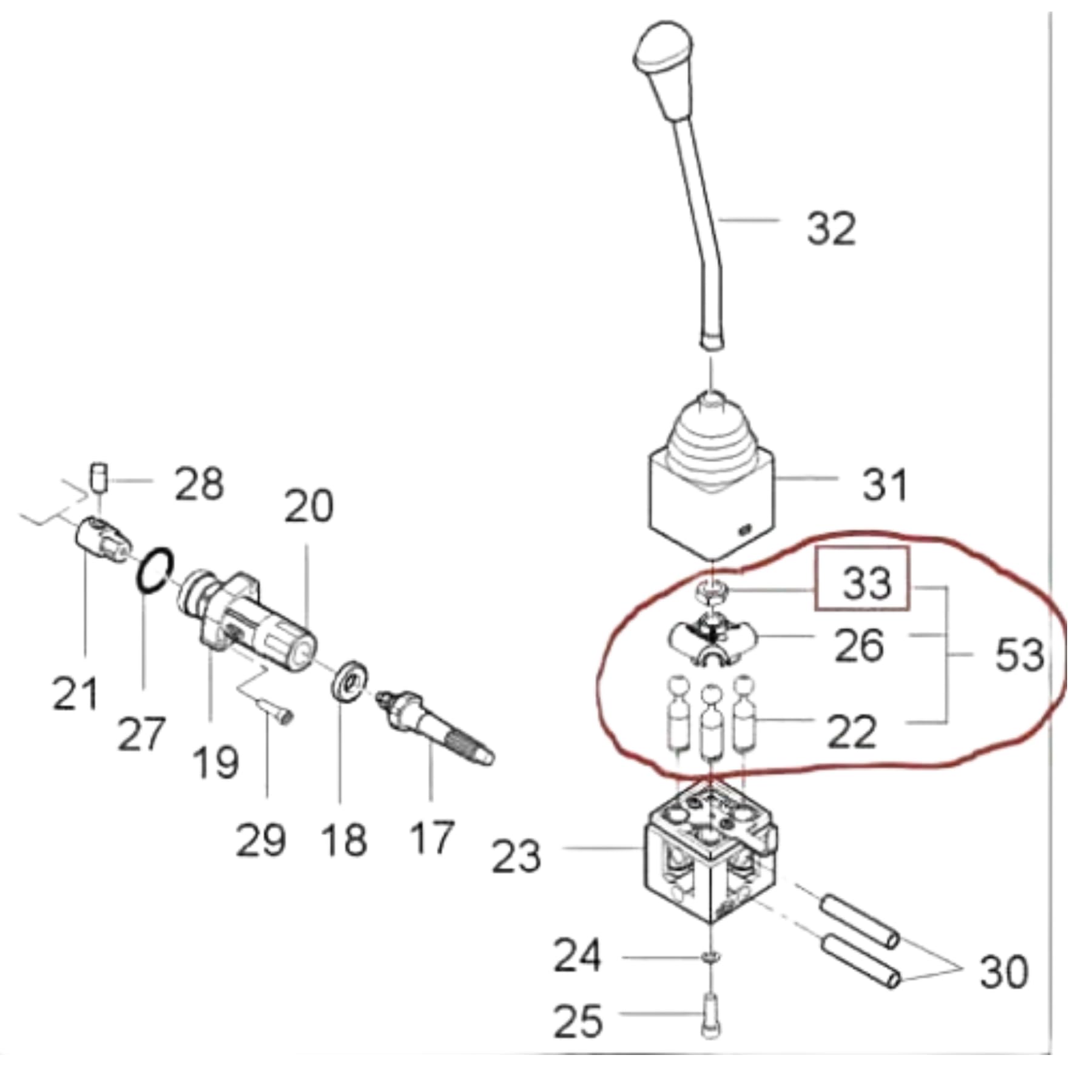 Amazon.com: Gairsk Replacement 26001-0090 KIOTI Loader Joystick