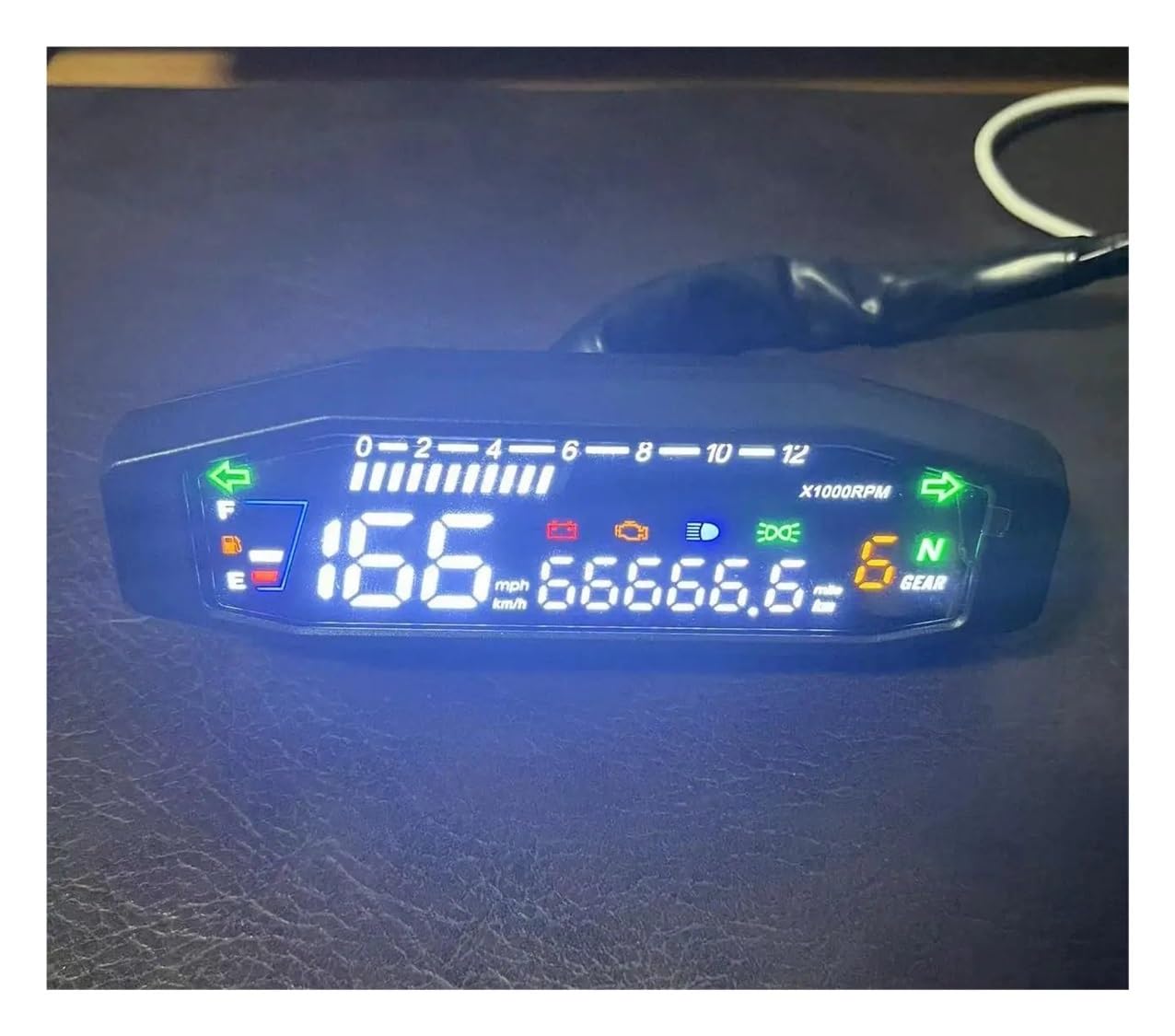 Contagiri contachilometri Quadro Strumenti Universale Per Moto Tachimetro Misuratore Digitale Contagiri A LED Cruscotto Display Del Misuratore Del Quadro Strumenti