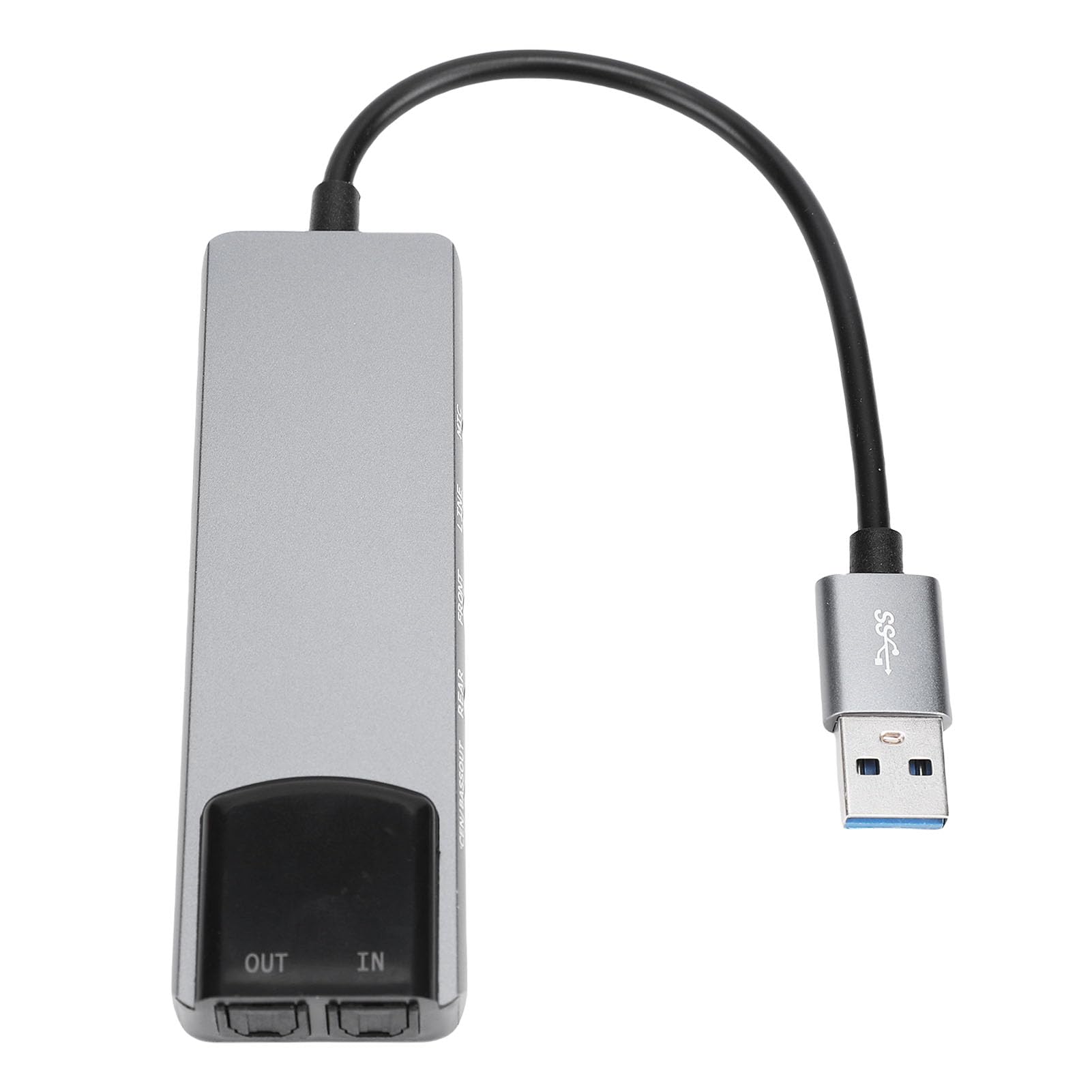 Karta Dźwiękowa USB 7.1, Adapter USB 7.1, Zewnętrzna Karta Dźwiękowa do Laptopa PC z Wyjściem Cyfrowym SPDIF i Obudowa ze Stopu Aluminium
