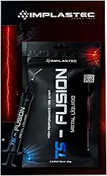 TS Fusion Pasta Térmica Metal Líquido, 2g, Alta Condutividade 128W/mK, Composto de Gálio, Índio e Prata, Aplicação Profissional para PS5, CPU, GPU
