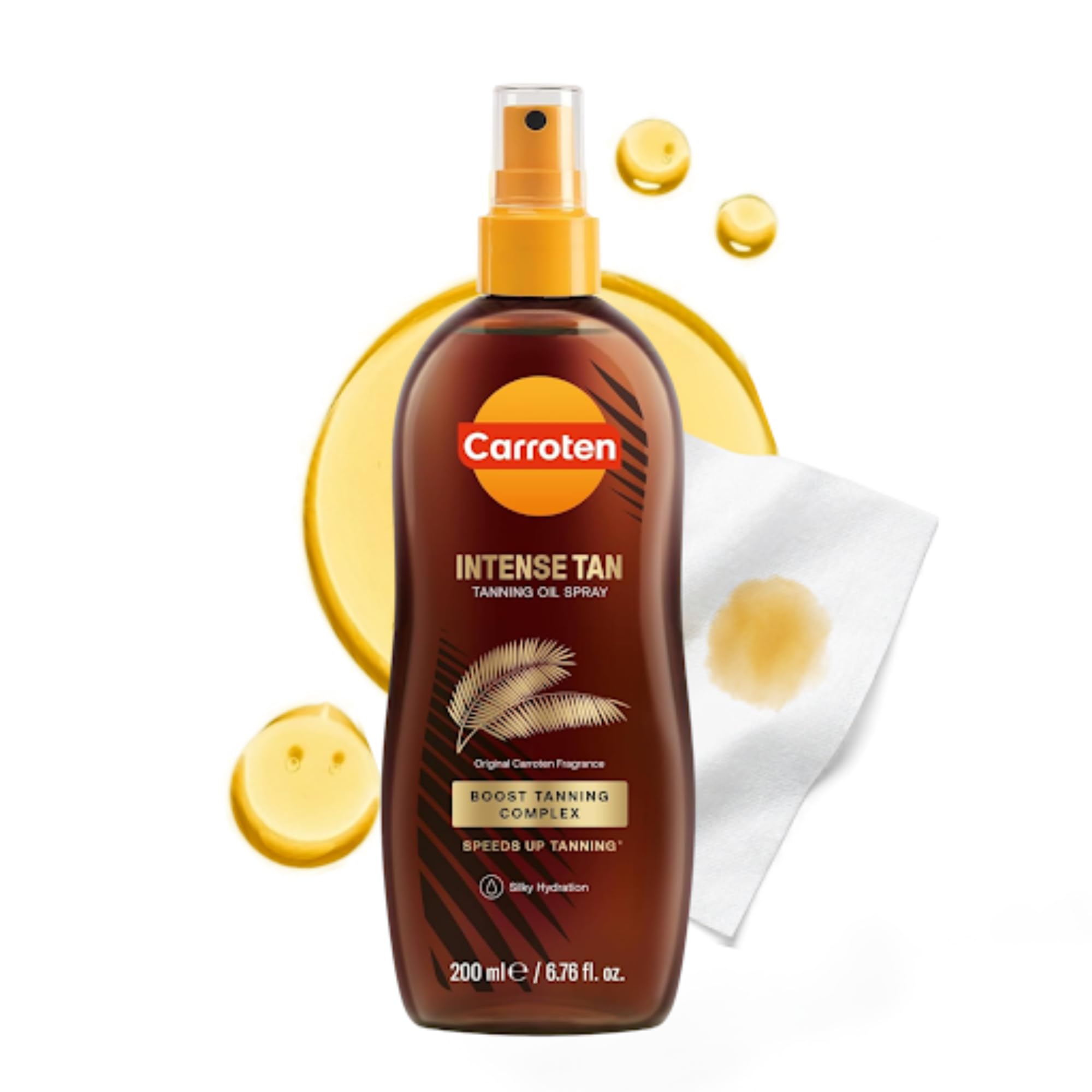 Carroten Intensive Tanning Oil 125 ml – przyspieszacz opalania z olejkami marchewkowymi i kokosowymi – wegański olejek do opalania z witaminami A i E