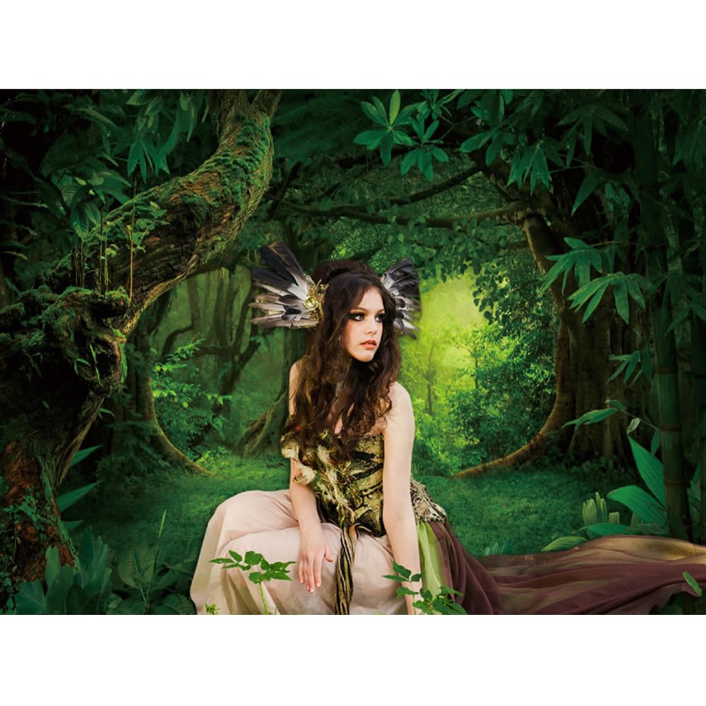 Dschungel-Hintergrund 3 X 2,5 M – Verzauberter Wald, Tropisches Märchen, Für Fotografie, Kinderparty, Dekoration