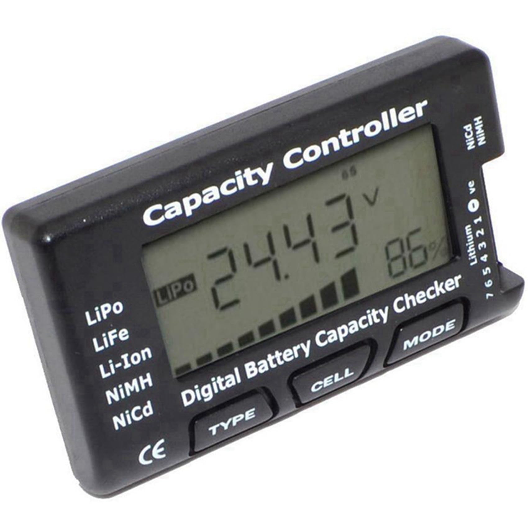 10X RC Cellmeter 7 Tester di Controllo Della Capacità Della Batteria Digitale Tester di Tensione per Misuratore di Celle Li-Ion NiMH Nicd LiPo Life