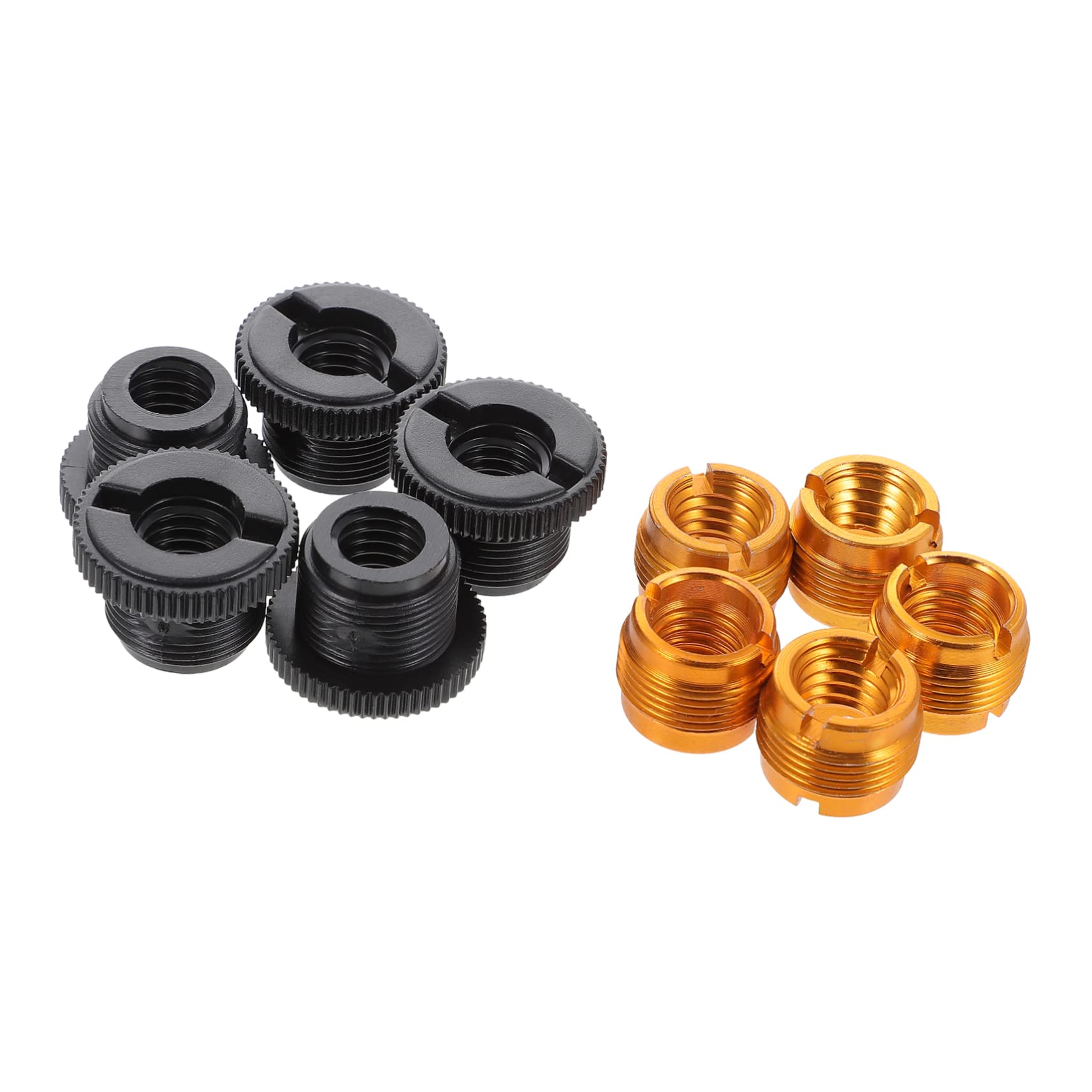 10pcs Microphone Clip Nut Tripod Camera Accessories Microphone Stand Aluminum Mic Mount 3/8 to 5/8 Adapter Mic Adapter Mic Screw Adapter Mic Thread Adapters Helmet Tent