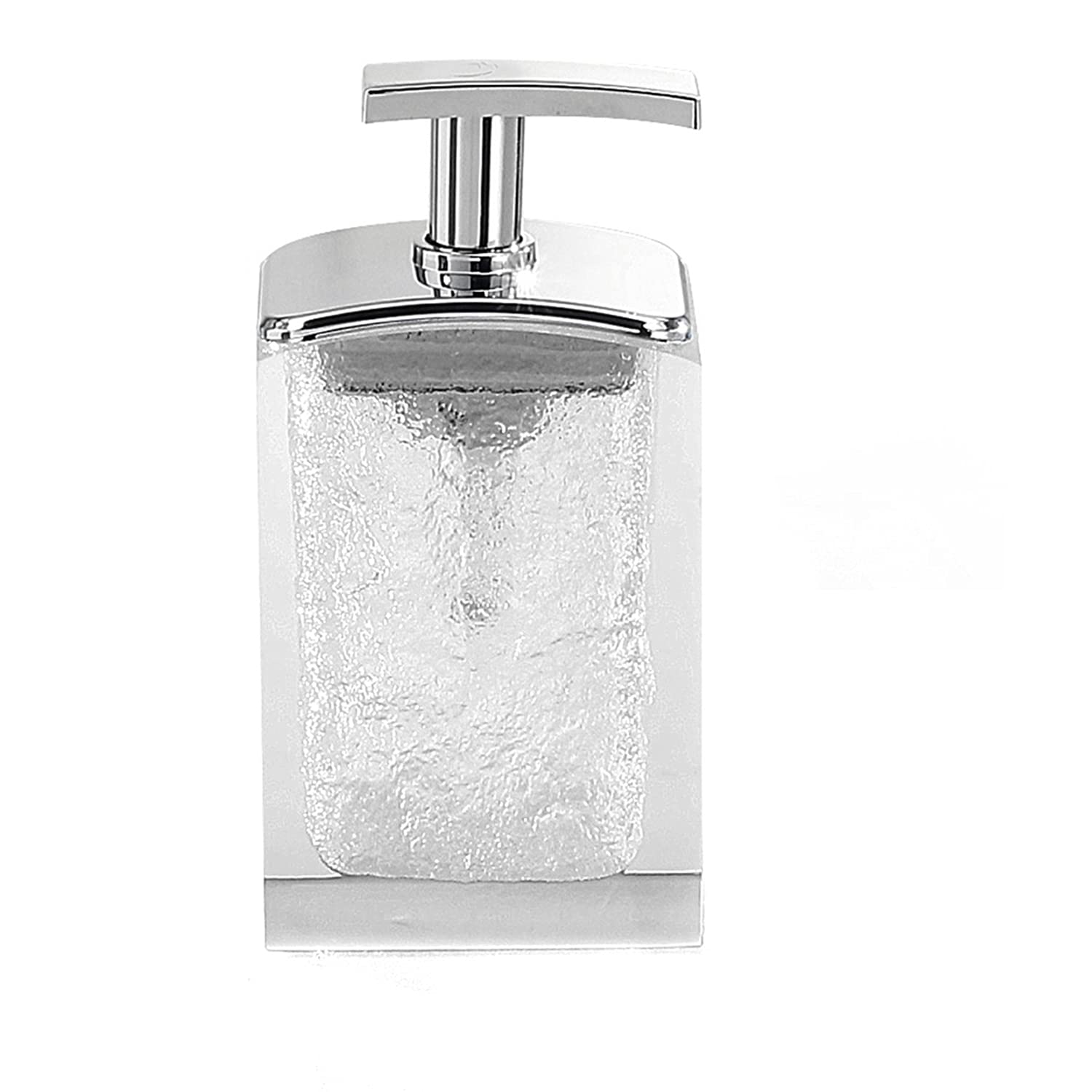 Gedy Antares Soap Dispenser, Resin, White, 6.2 x 8 x 15.5