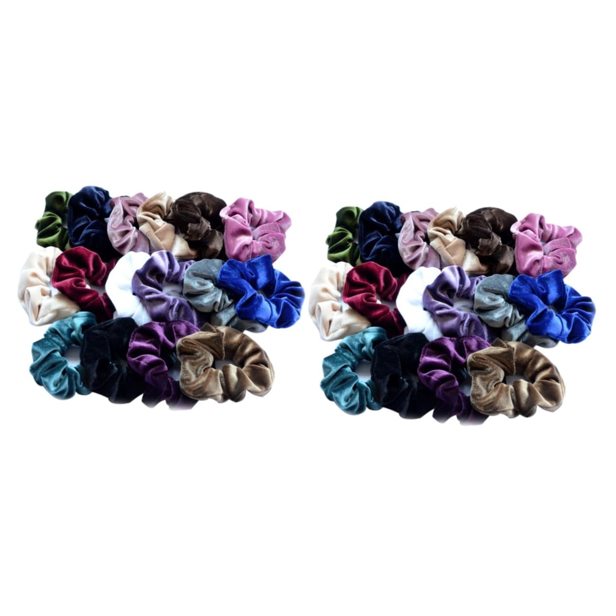 Didiseaon 32pezzi Scrunchies Elastiche Per Accessori Colorati Per Donne e Ragazze Per Ponytail e Acconciature Quotidiane Di Colori Unici