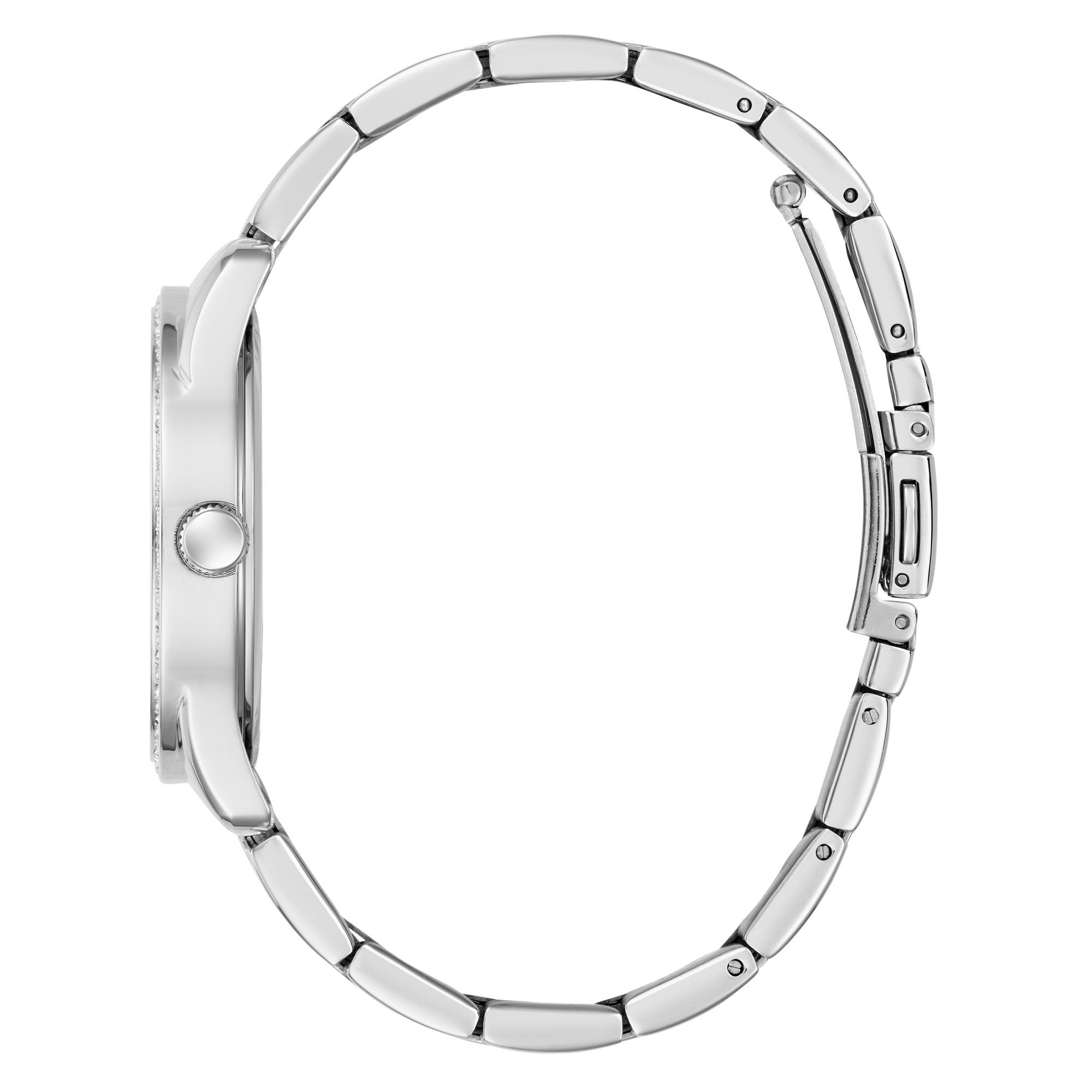 Guess Roxy GW0987L1 - Reloj de Pulsera para Mujer (Acero Inoxidable, 36 mm, 3 Bares), Color Plateado