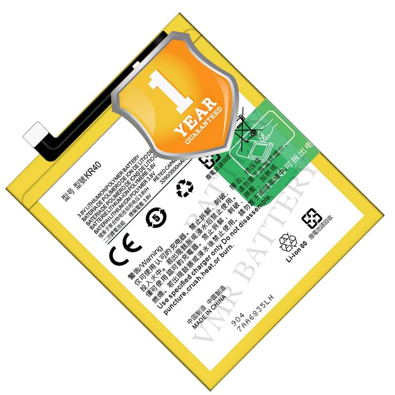 Image of Original KR40 Battery Compatible for Motorola One Vision (Motorola P50) (XT1970-1, XT1970-2) | Motorola One Action (XT2013-1, XT2013-2, XT2013-4) - (3500mAh) - 1 Year Warranty K7